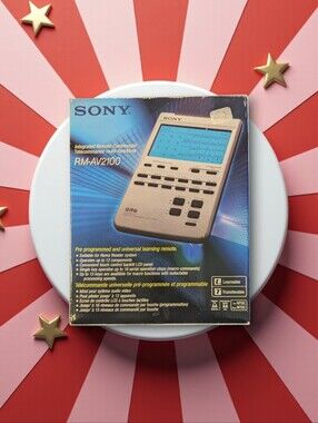 Sony RM-AV2100 Silver Universal Learning Remote with Blue Backlit Display
